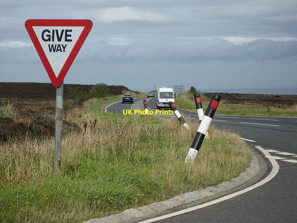 Photo 6"x4" Minor road meets the A169 Goathland c2012
