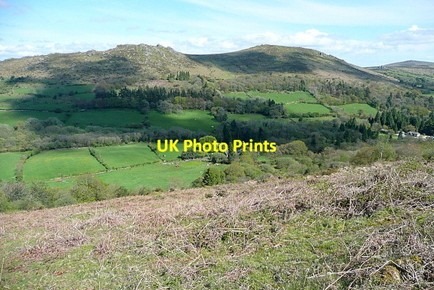 Photo 6"x4" Across to Honeybag Tor Heathercombe c2012