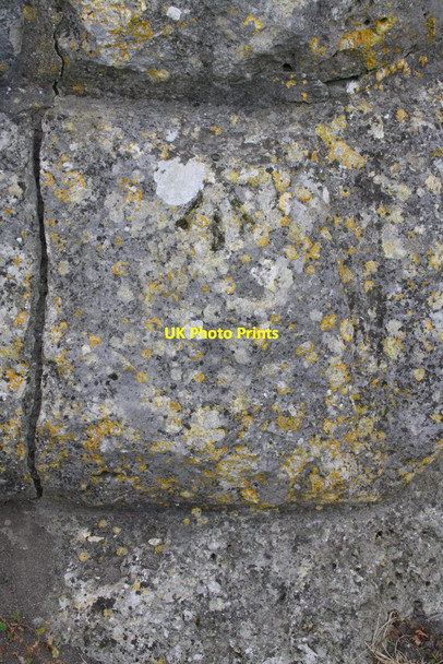 Photo 6"x4" Benchmark on Verne Yeates covered reservoir Fortuneswell c2012