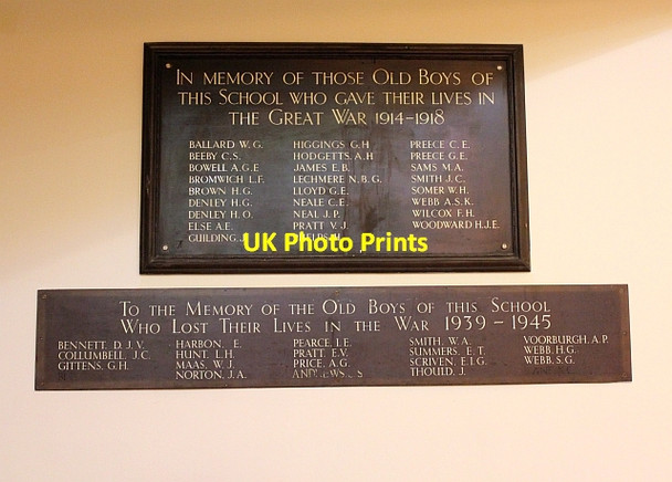 Photo 6"x4" Hanley Castle school war memorial Church End\/SO8341 c2012