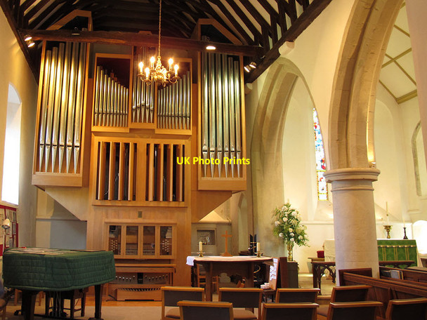 Photo 6"x4" Organ in St Peter's church Limpsfield c2012