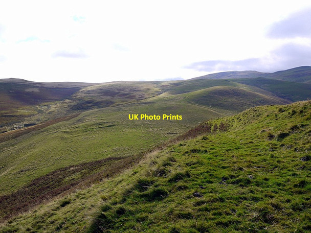 Photo 6"x4" Site of settlement below Green Humbleton Kirk Yetholm c2012