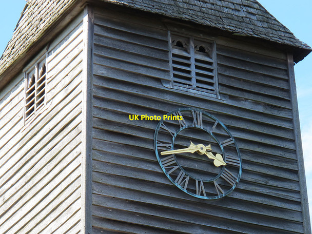 Photo 6"x4" St George's church, clock Crowhurst\/TQ3947 c2012