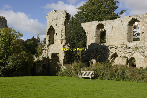 Photo 6"x4" Jervaulx Abbey Ellingstring c2012