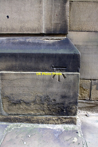 Photo 6"x4" Benchmark on #26 King Street Wakefield\/SE3320 c2012