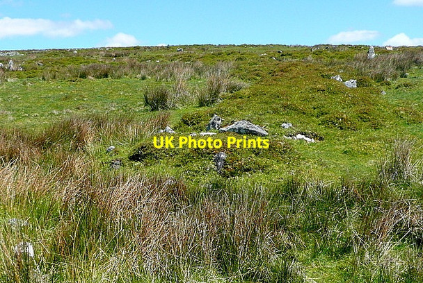Photo 6"x4" Settlements on Stall Moor Torr\/SX6160 c2012