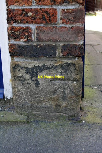 Photo 6"x4" Benchmark on #41 George Street Wakefield\/SE3320 c2012