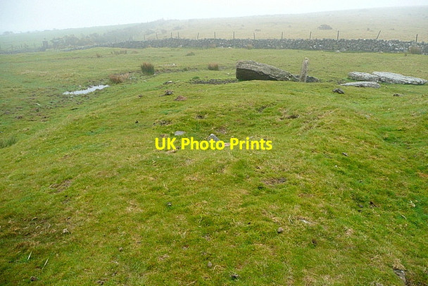 Photo 6"x4" Long Barrow at Ball  Gate Badworthy c2012