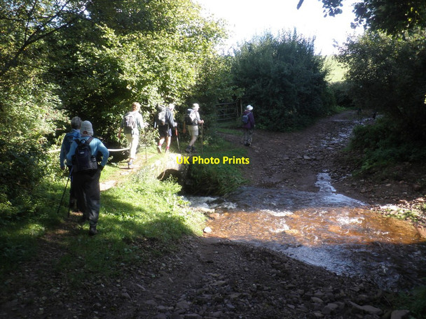 Photo 6"x4" Crossing the footbridge at Ford Cowbridge\/SS9542 c2012