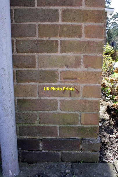 Photo 6"x4" Benchmark on Catherine Dalley House, Scalford Road Melton Mowbray c2012