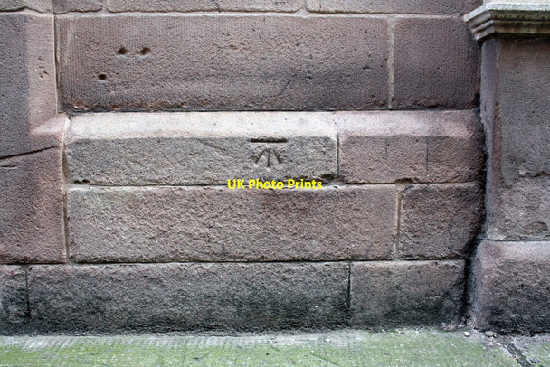 Photo 6"x4" Benchmark on #17 St Mary's Gate Nottingham\/SK5641 c2012