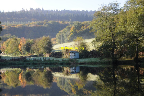 Photo 6"x4" Reflections in Fedw Pool The Cot c2012