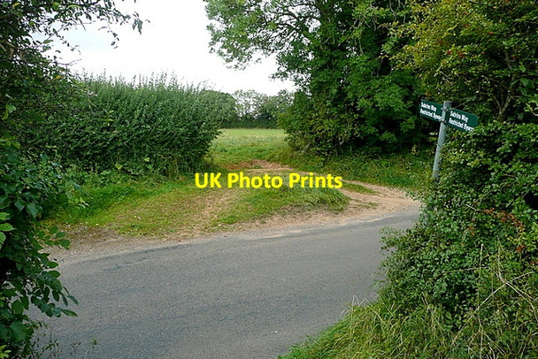 Photo 6"x4" Restricted byway - Sabrina Way Clapton-on-the-Hill c2012