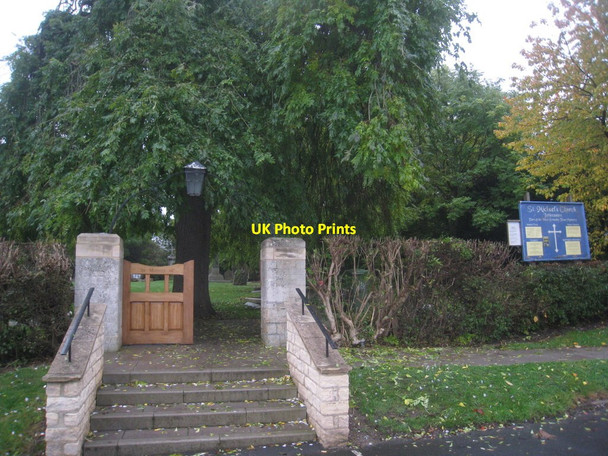 Photo 6"x4" The entrance to St. Michael's church, Little Coates Little Coates c2012