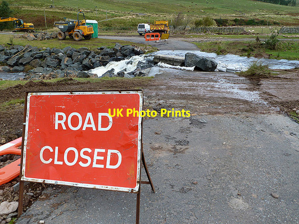 Photo 6"x4" The Cocklawfoot road is closed near Sourhope Sourhope c2012