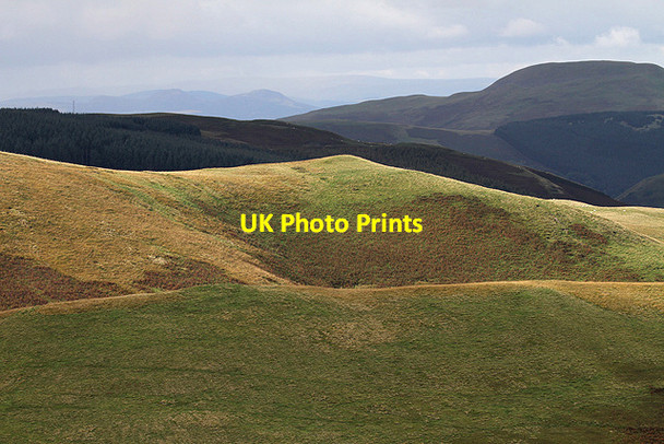 Photo 6"x4" Camp Tops in the Cheviots Sourhope c2012