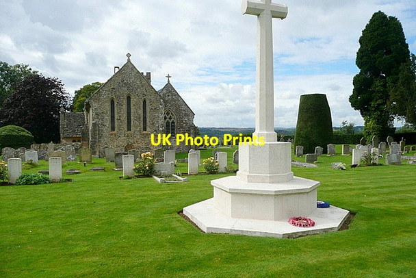 Photo 6"x4" Little Rissington churchyard Little Rissington c2012