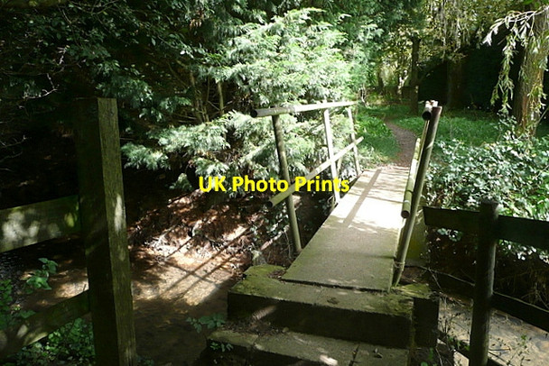 Photo 6"x4" Footbridge at Rissington Mill Little Rissington c2012