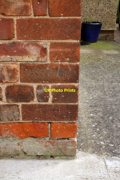 Photo 6"x4" Benchmark on #92 Crosby Road Northallerton c2012