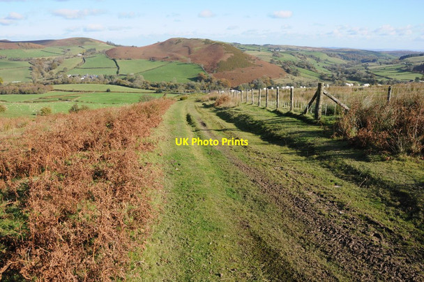 Photo 6"x4" Track and footpath above the Arrow valley Glascwm\/SO1553 c2012