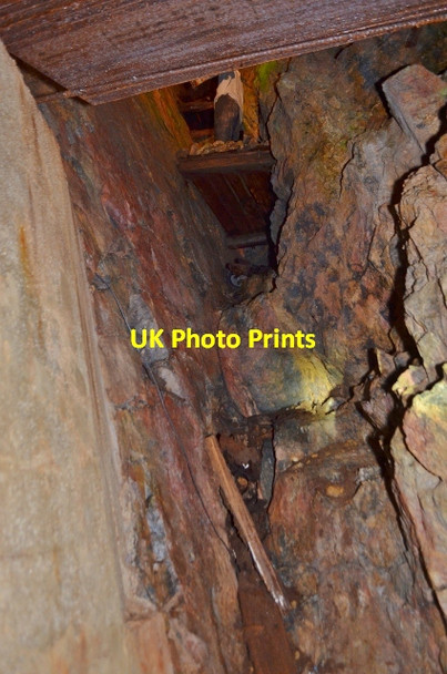 Photo 6"x4" Stope in Wheal Roots Mine Trenear c2012