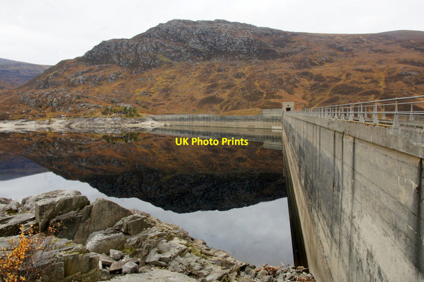 Photo 6"x4" Mullardoch Dam Loch a' Bh\u00e0na c2012