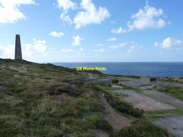 Photo 6"x4" Chimney and footings of the West Wheal Towan mine complex Porthtowan\/SW6947 c2012