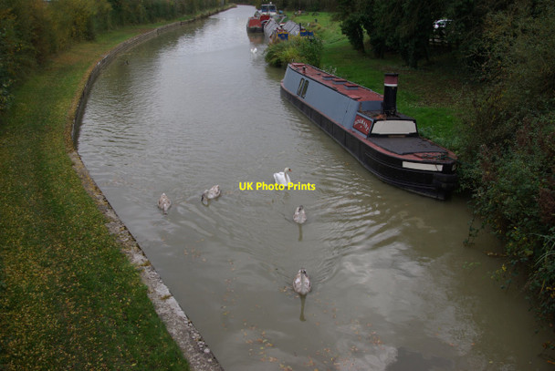 Photo 6"x4" Grand Union Canal from Tomlow Bridge Broadwell\/SP4565 c2012