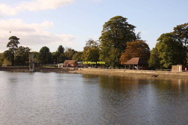 Photo 6"x4" The dam at Coate Water Coate\/SU1882 c2012