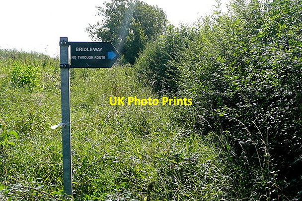 Photo 6"x4" Bridleway - no through route Church Westcote c2012
