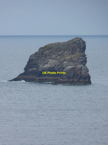 Photo 6"x4" Bawden Rocks from the Trevaunance cliffs New Downs\/SW7051 c2012