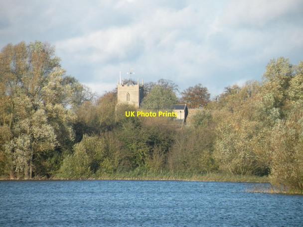 Photo 6"x4" Distant view of Holywell Church Holywell\/TL3370 c2012