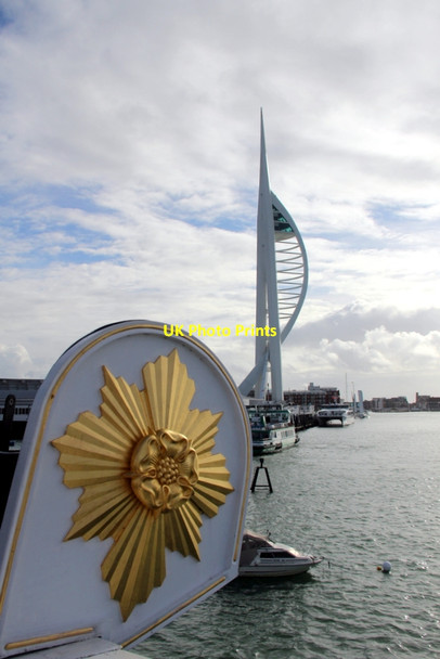 Photo 6"x4" Spinnaker Tower from HMS Warrior, Portsmouth, Hampshire Newtown\/SZ6199 c2012