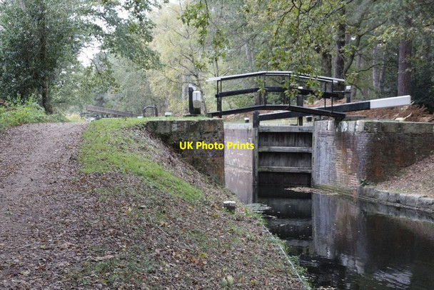 Photo 6"x4" Gate open on 23 Pirbright Camp c2012