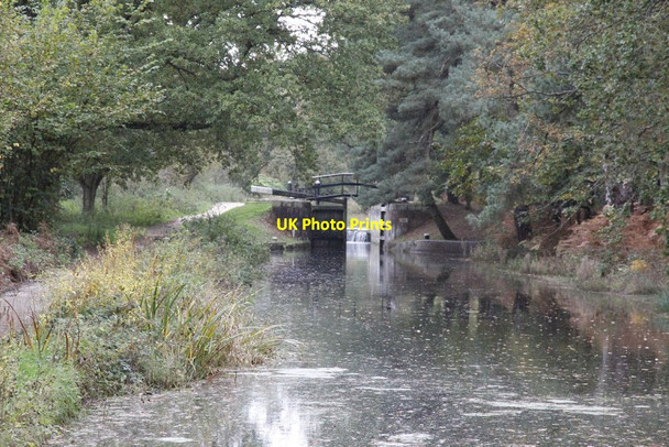 Photo 6"x4" Towards Lock 24 Pirbright Camp c2012