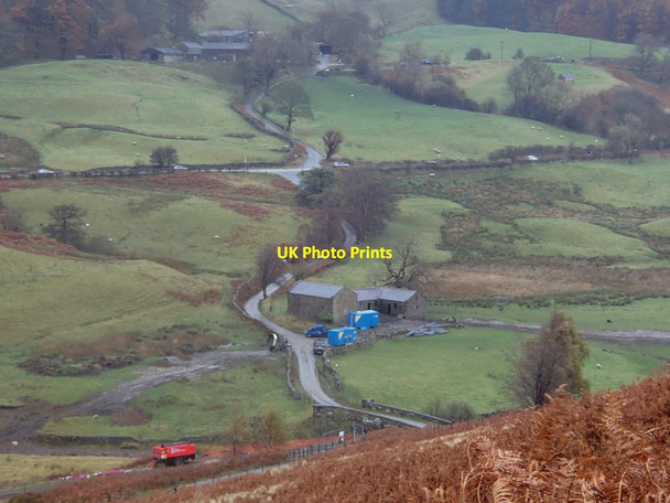 Photo 6"x4" Woodlands Valley around Rowlee Farm Edale End c2012