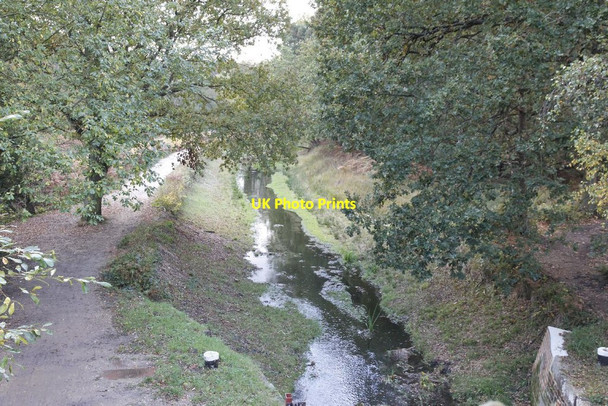 Photo 6"x4" The canal from the bridge Pirbright Camp c2012