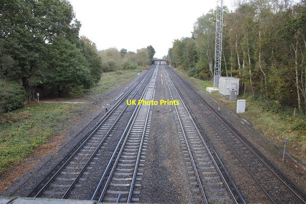 Photo 6"x4" Towards Pirbright Junction Pirbright Camp c2012