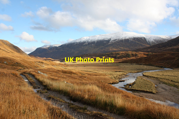 Photo 6"x4" Track and river in Glen Affric Allt Coire Ghaidheil c2012