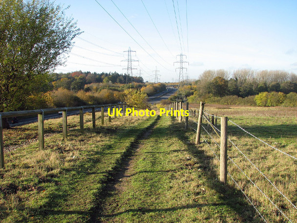 Photo 6"x4" Footpath along the A47 (Norwich Southern bypass) Keswick\/TG2004 c2012