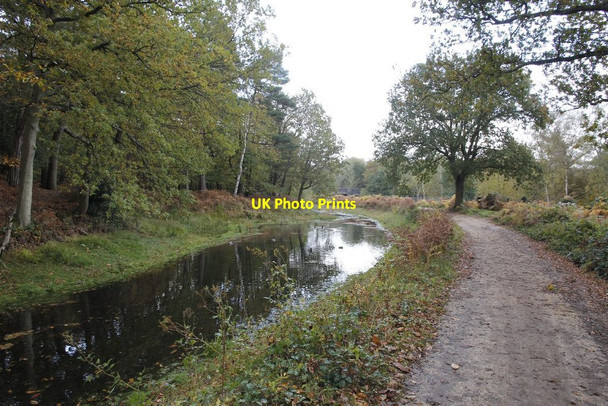 Photo 6"x4" Bend on the towpath Pirbright Camp c2012