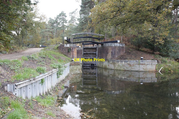 Photo 6"x4" Lock 26 from the canal Pirbright Camp c2012