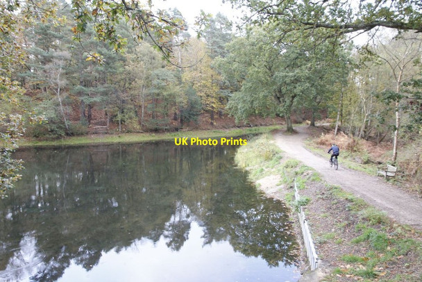 Photo 6"x4" Cycling by Pirbright Camp c2012