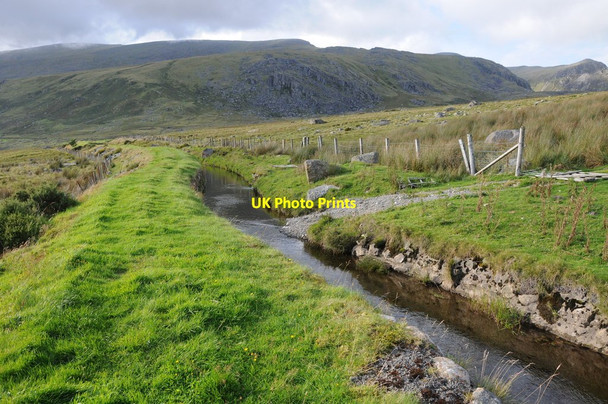 Photo 6"x4" Leat below Y Braich Carreg Mianog c2012