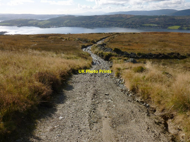 Photo 6"x4" New track on the moor Shandon\/NS2586 c2012