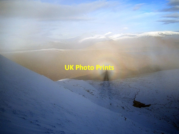 Photo 6"x4" Brocken spectre on Fionn Bheinn Fionn Bheinn c2012