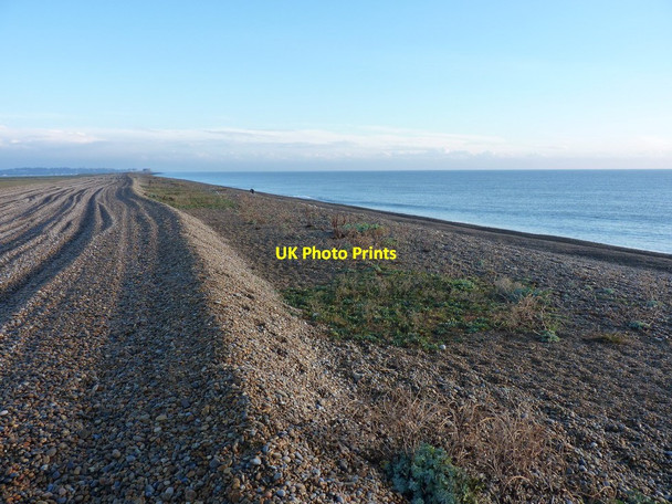 Photo 6"x4" Shingle beach and track on Orford Ness Aldeburgh c2012