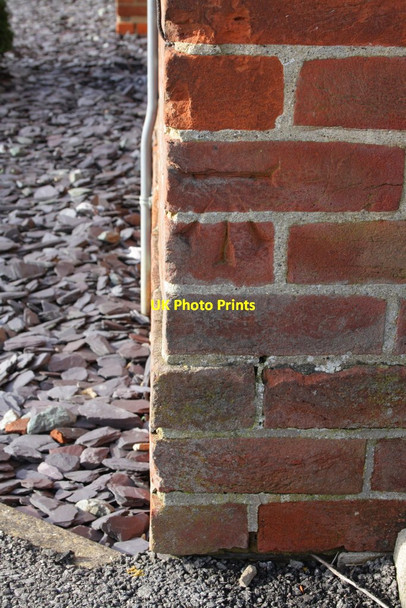 Photo 6"x4" Benchmark on Elsfield Hall Cutteslowe c2012