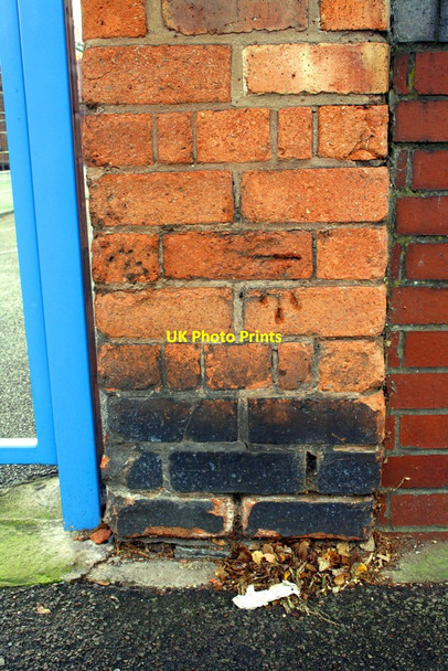 Photo 6"x4" Benchmark on wall pier of Deykin Avenue School, Wyrley Road Aston\/SP0889 c2012