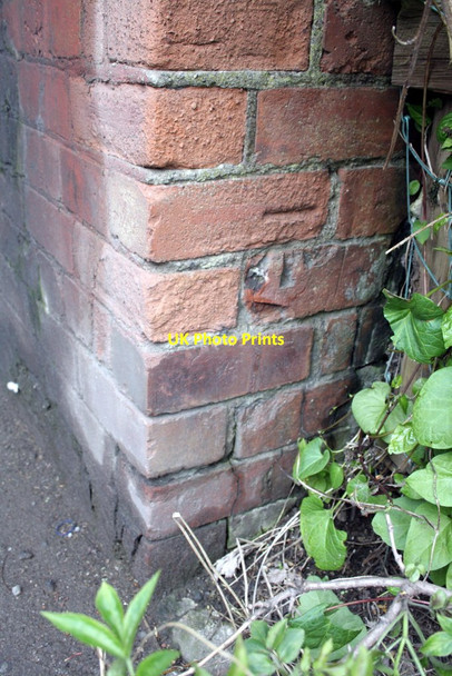 Photo 6"x4" Benchmark on Mill Lane railway bridge Northallerton c2012